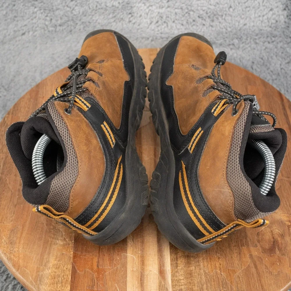 KEEN Targhee Mid Hiking Boots Kids Size 5 Brown Good Waterproof Outdoor